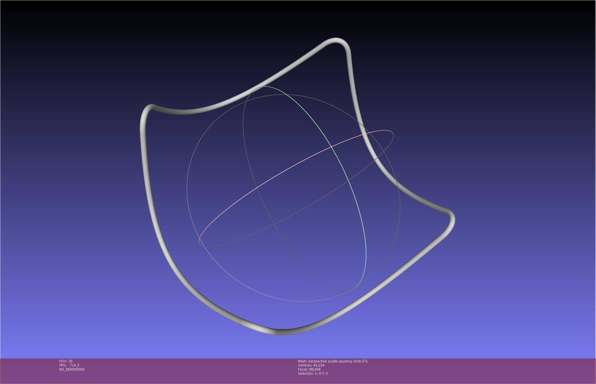 3D-Printable Perspective Puzzle - Squaring Circle 3D print model_43