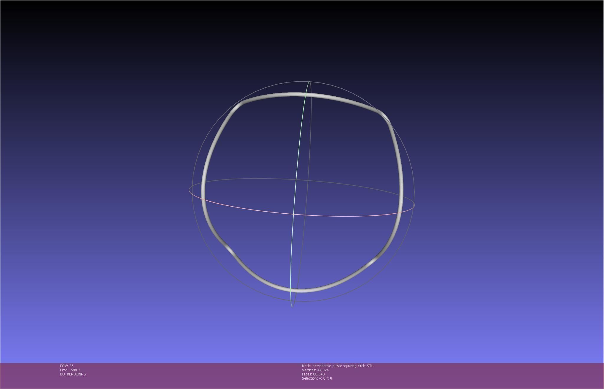 3D-Printable Perspective Puzzle - Squaring Circle 3D print model_48