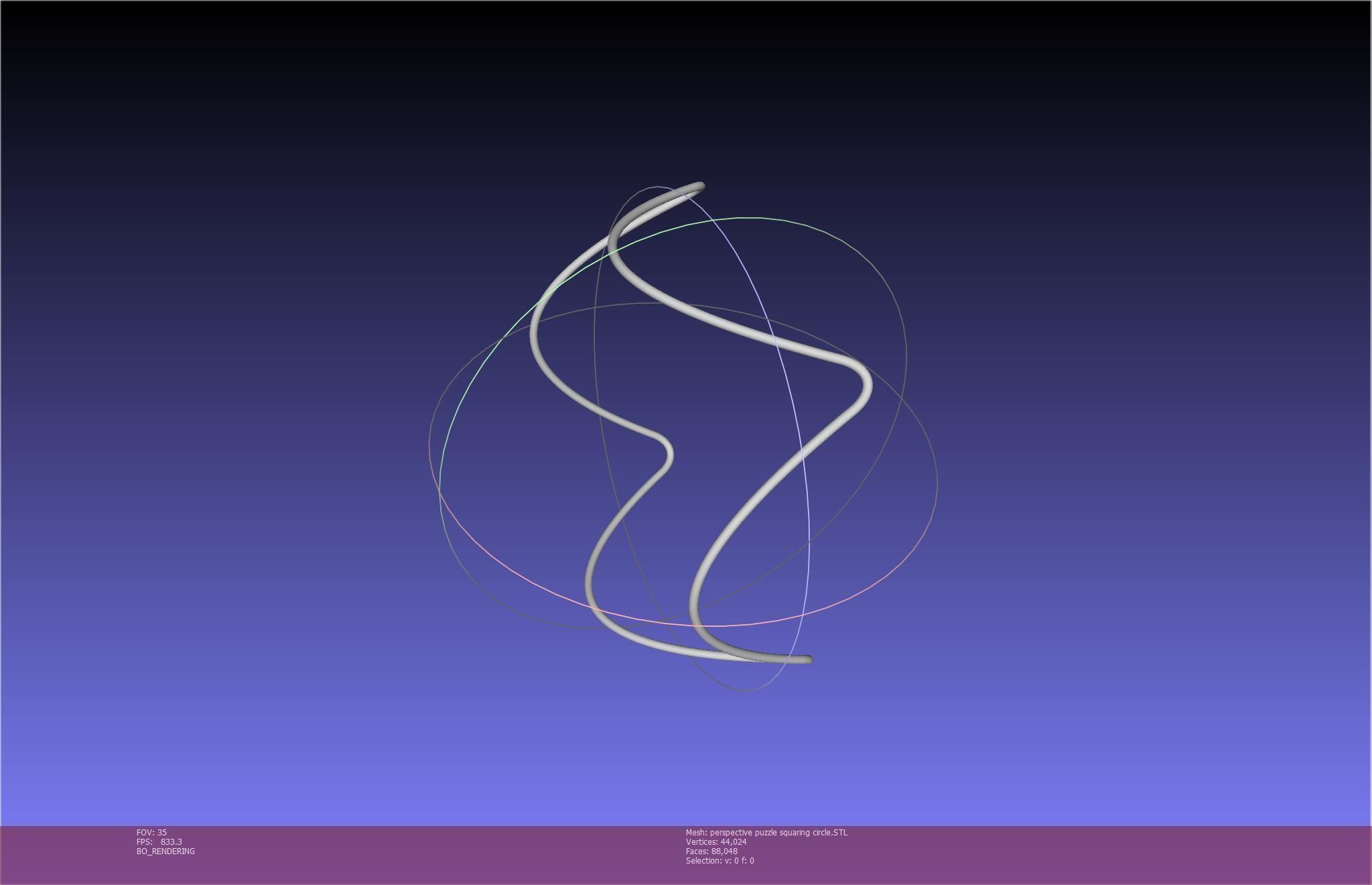 3D-Printable Perspective Puzzle - Squaring Circle 3D print model_49