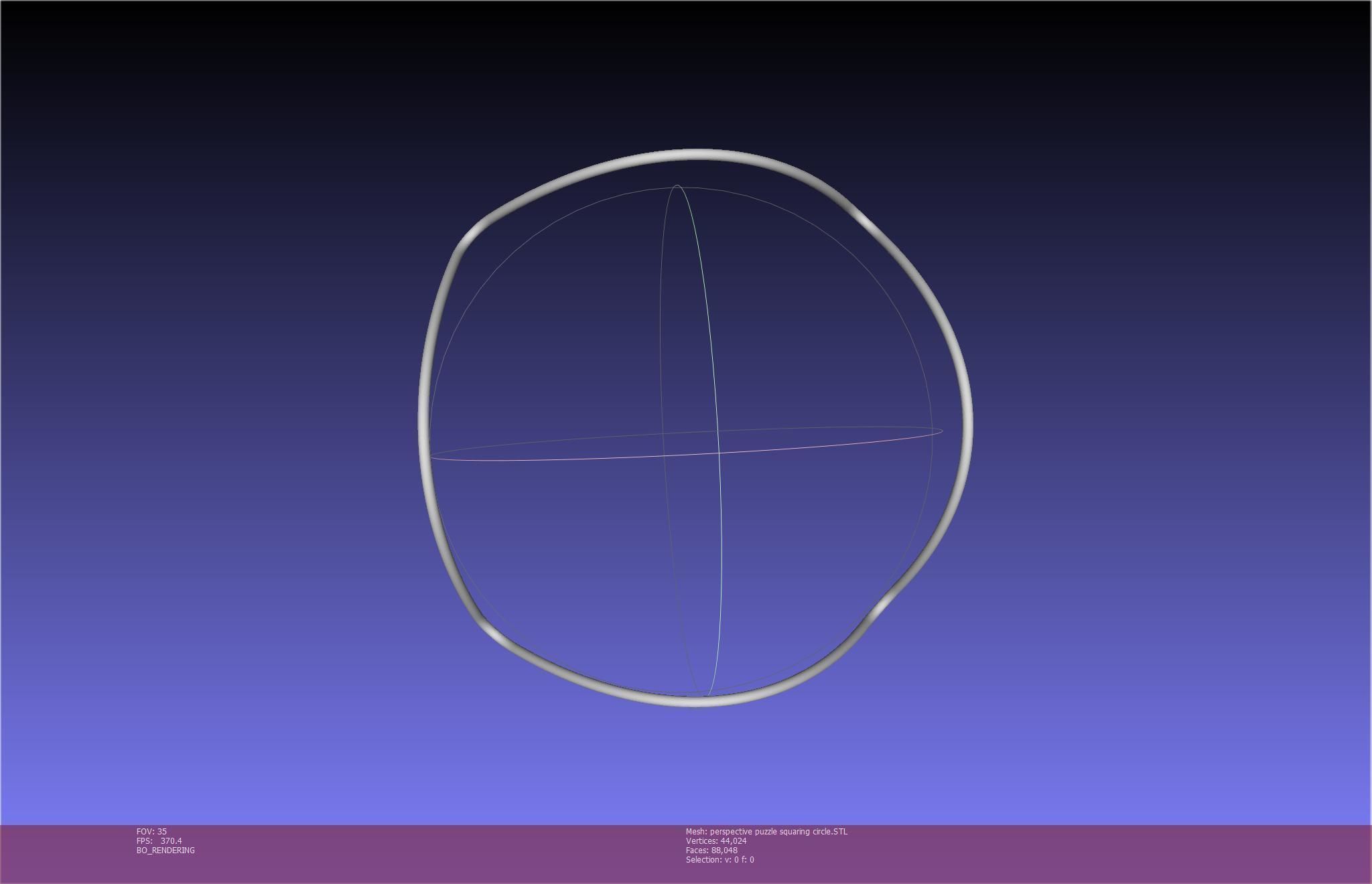3D-Printable Perspective Puzzle - Squaring Circle 3D print model_80