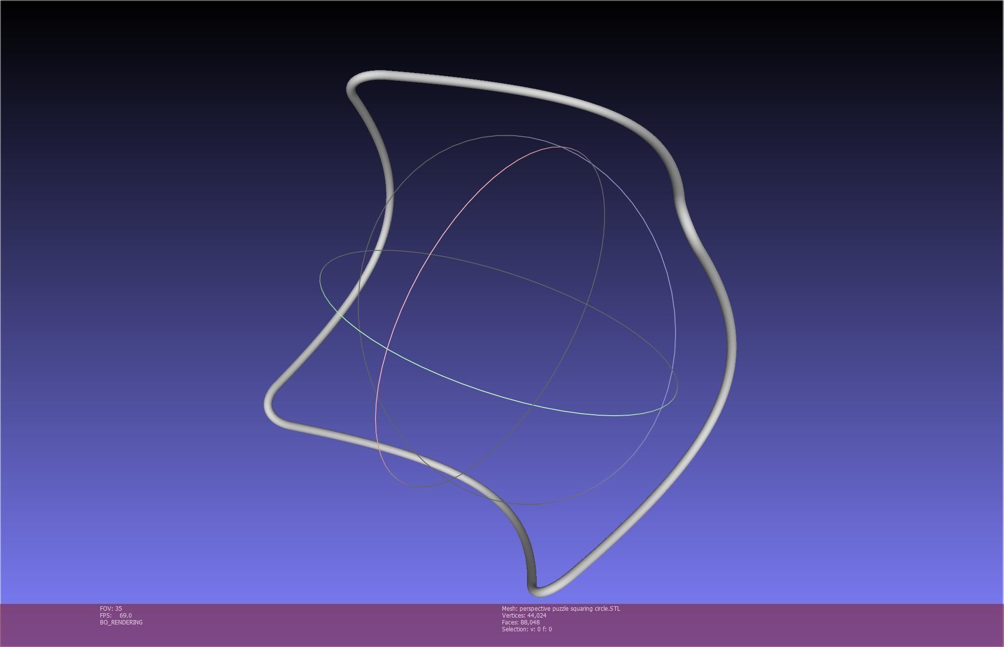 3D-Printable Perspective Puzzle - Squaring Circle 3D print model_18