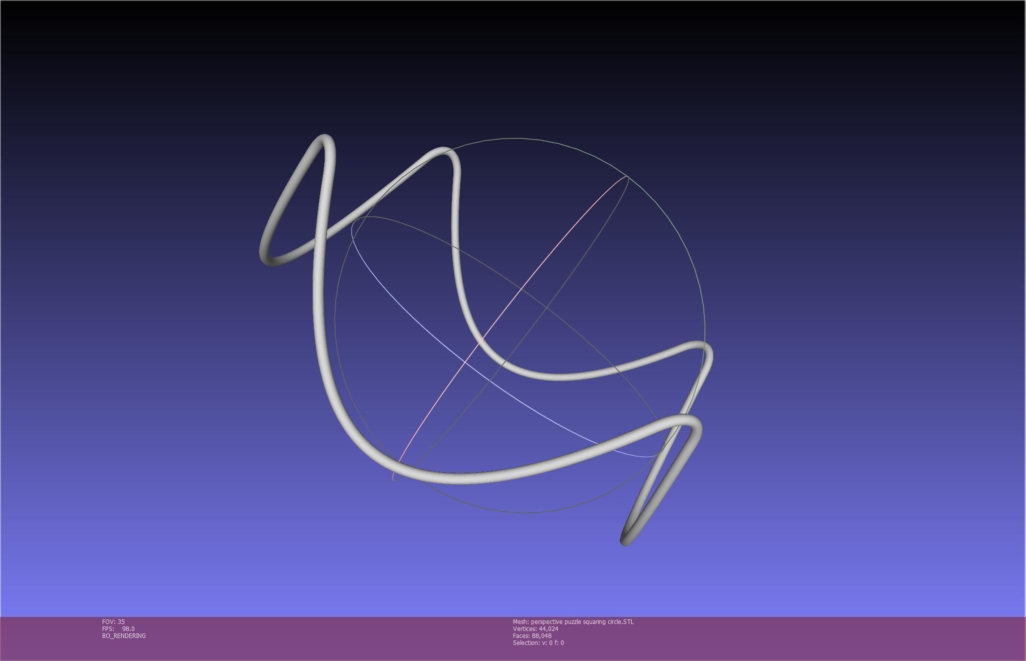 3D-Printable Perspective Puzzle - Squaring Circle 3D print model_23