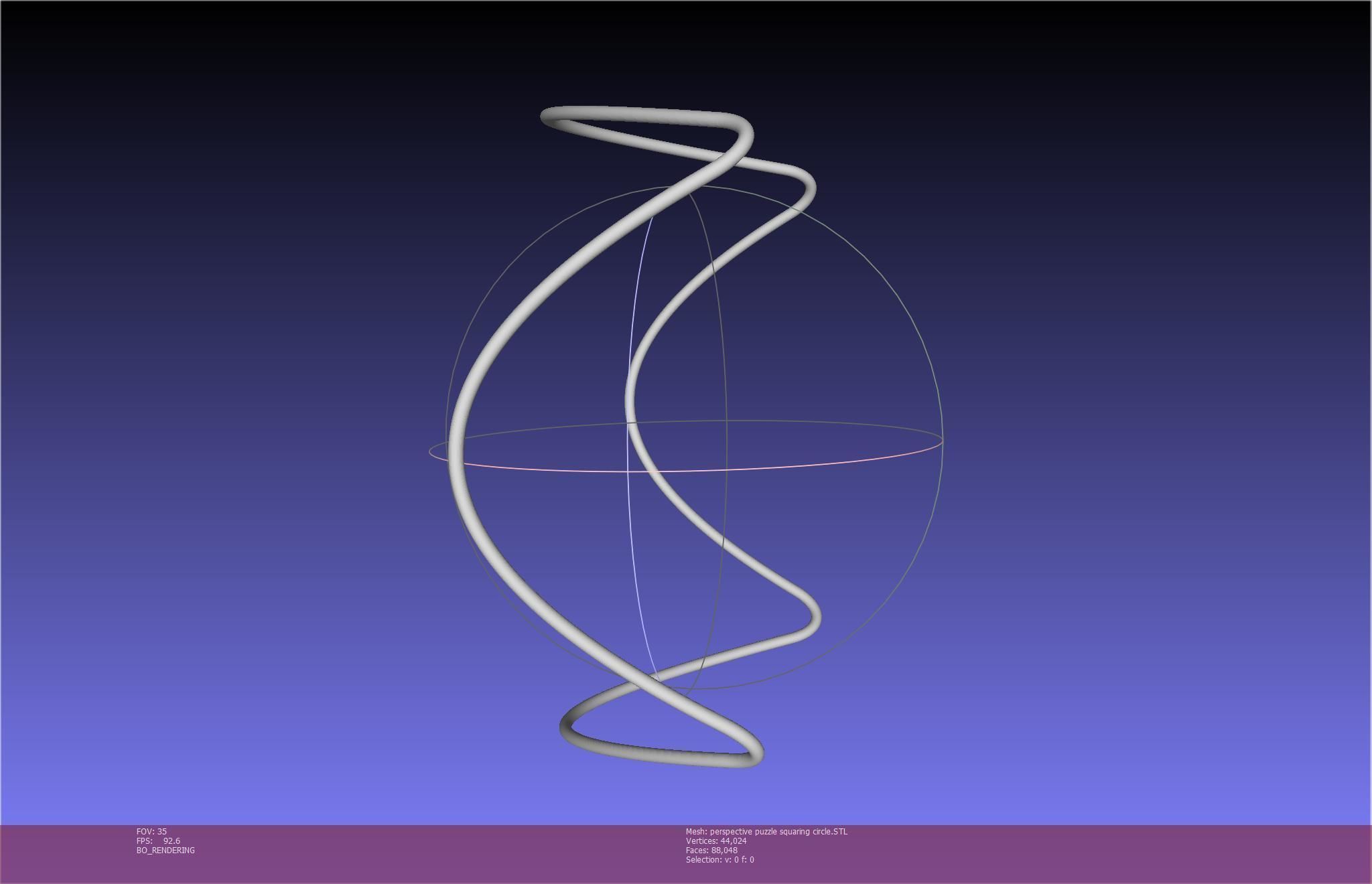 3D-Printable Perspective Puzzle - Squaring Circle 3D print model_7