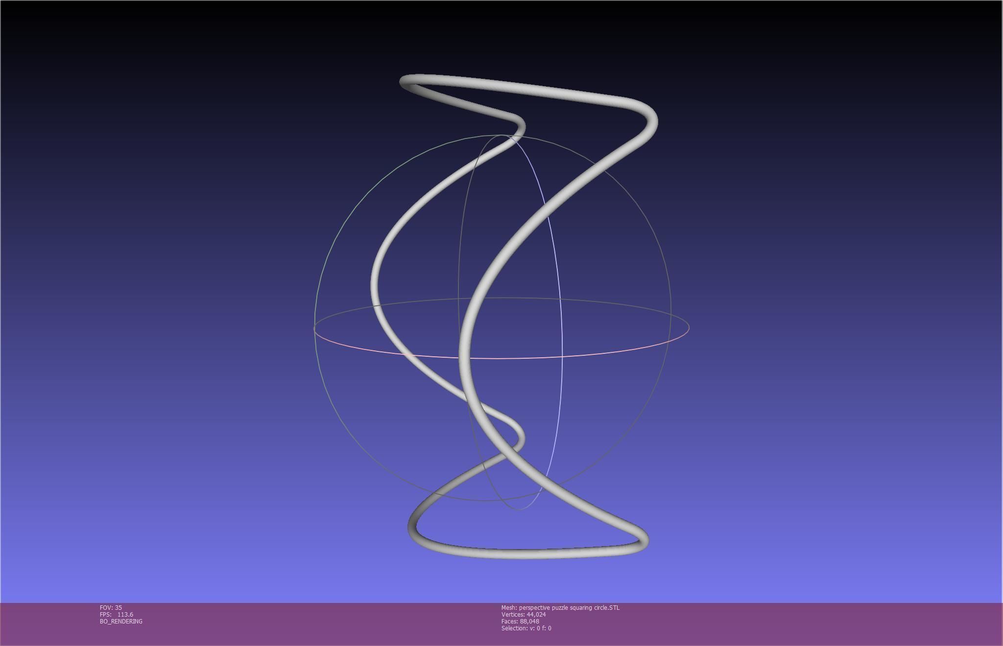 3D-Printable Perspective Puzzle - Squaring Circle 3D print model_8