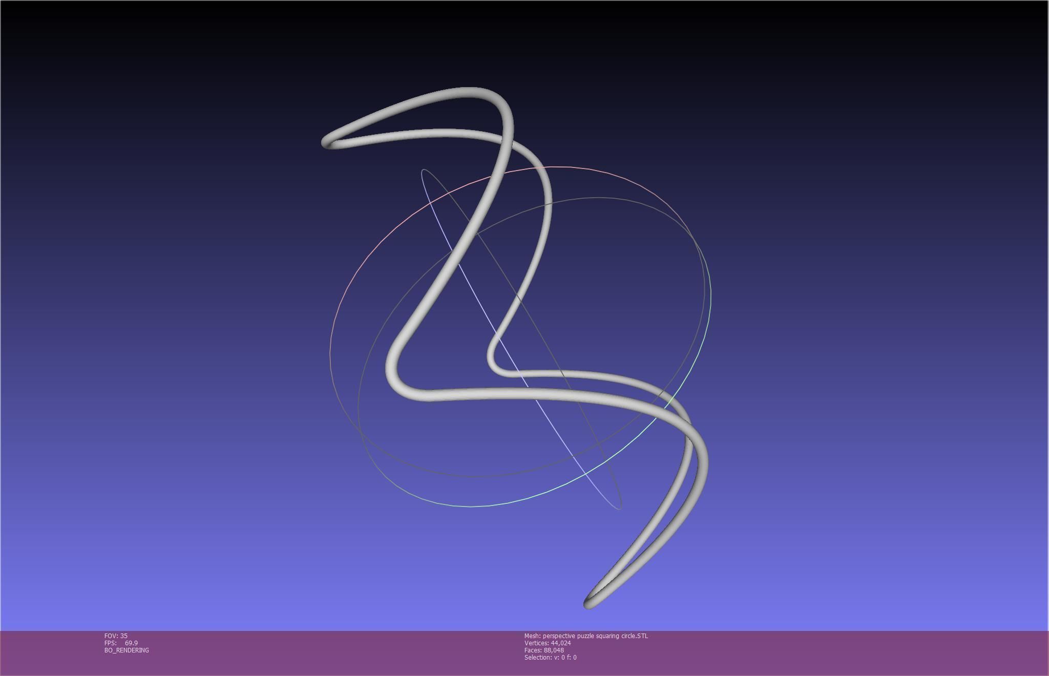 3D-Printable Perspective Puzzle - Squaring Circle 3D print model_16