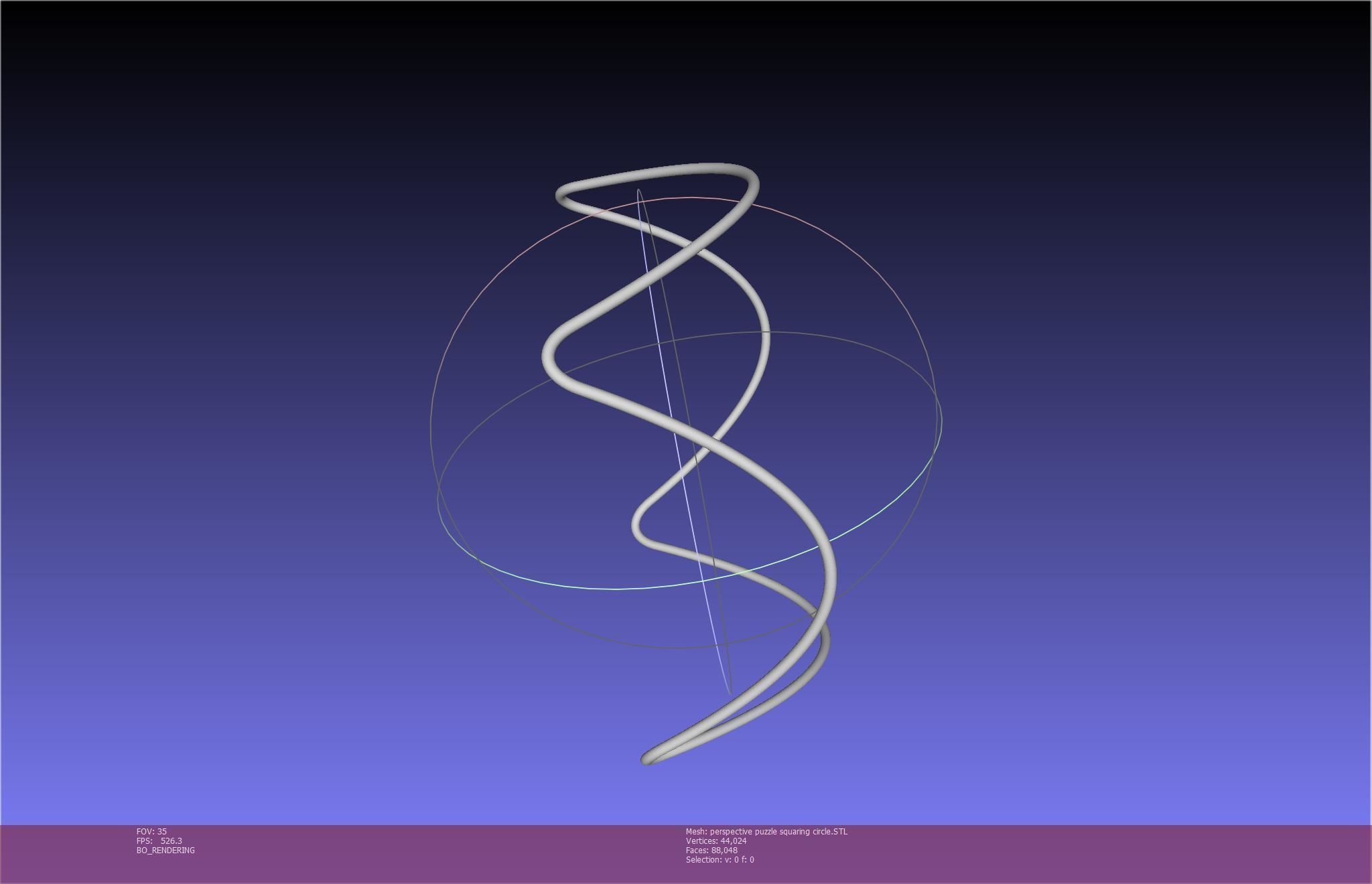 3D-Printable Perspective Puzzle - Squaring Circle 3D print model_87