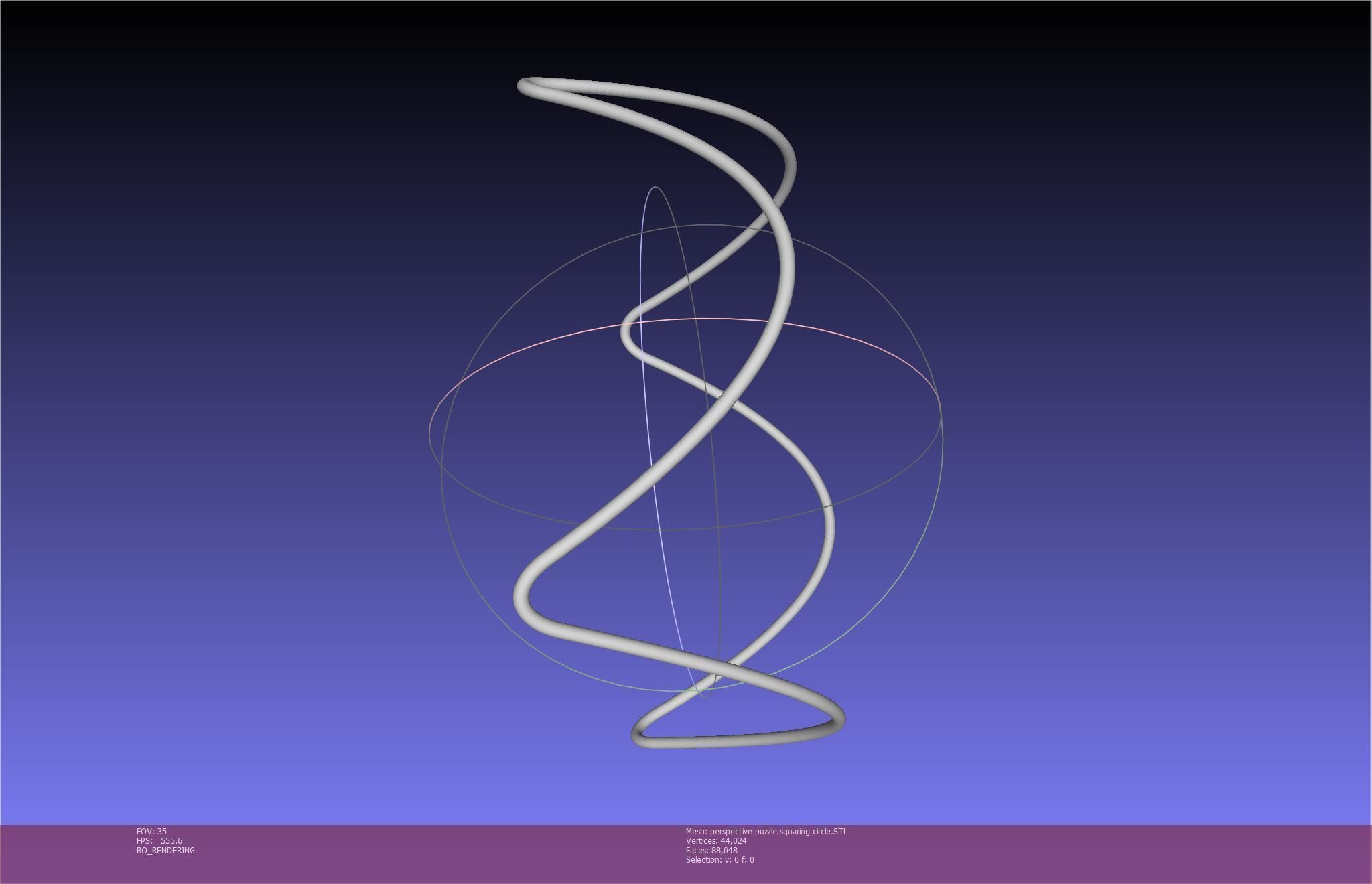 3D-Printable Perspective Puzzle - Squaring Circle 3D print model_38