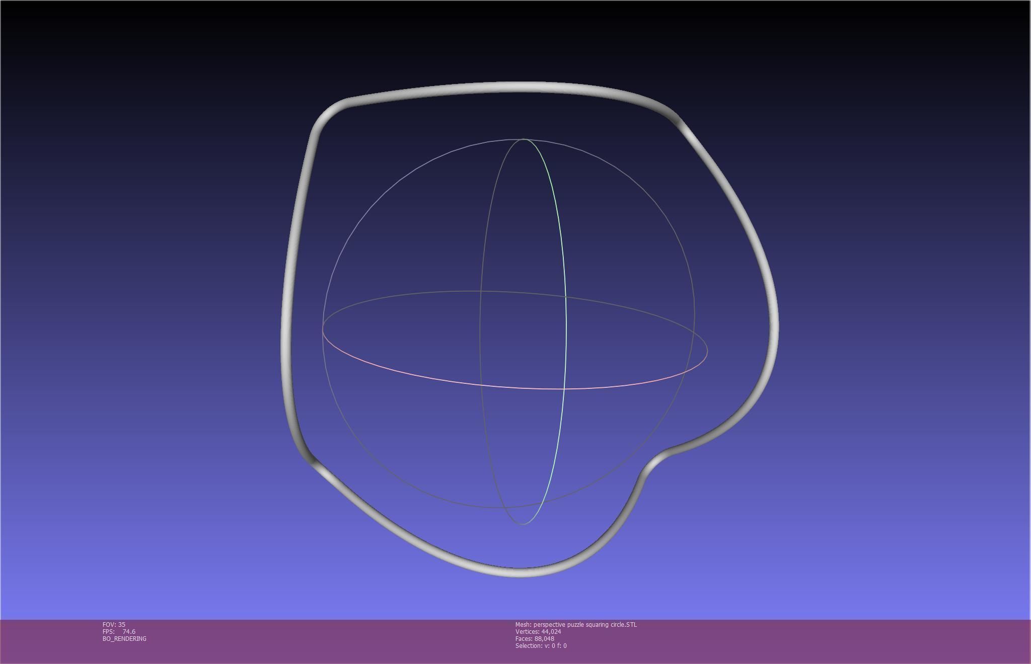 3D-Printable Perspective Puzzle - Squaring Circle 3D print model_26