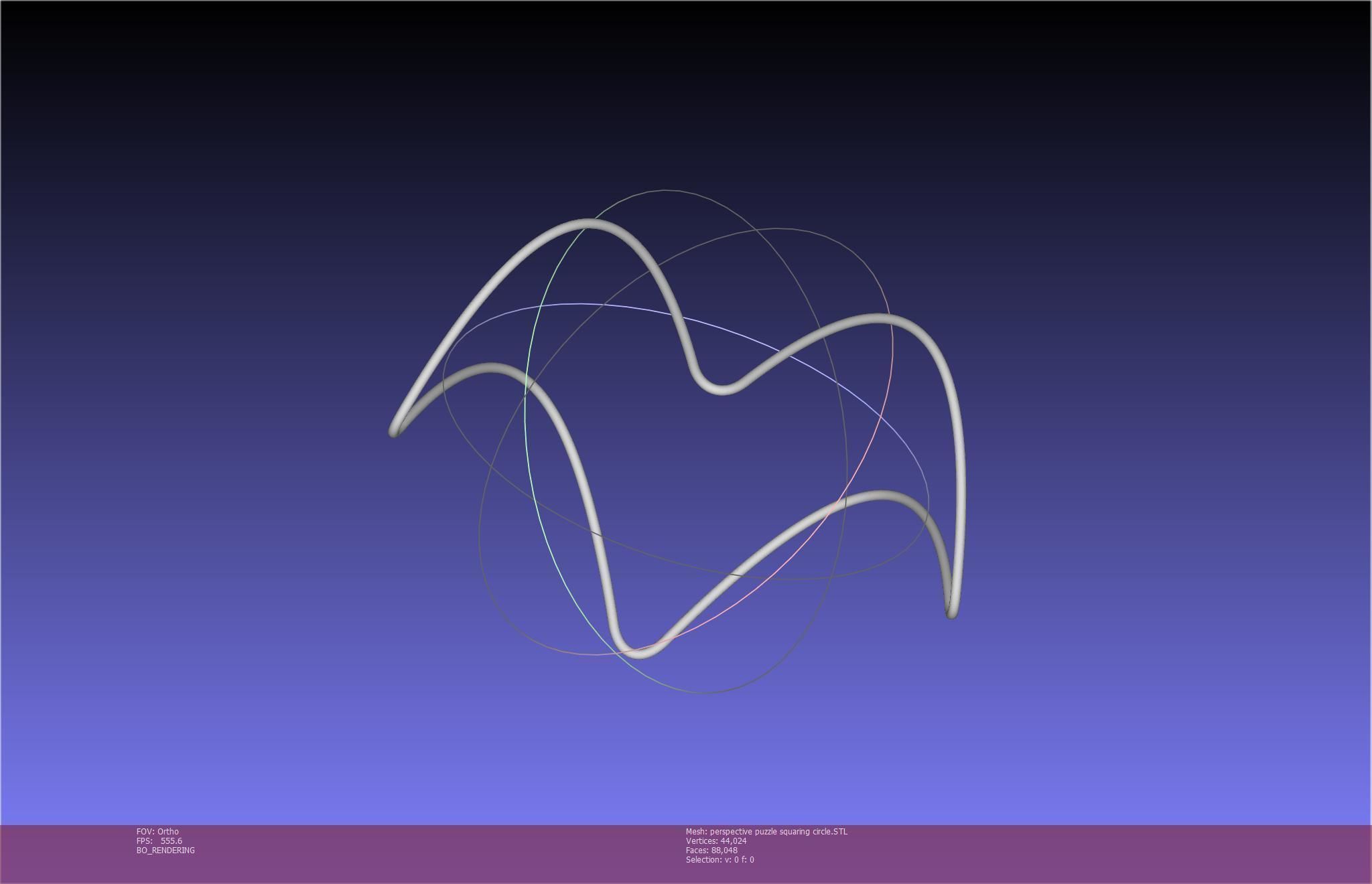 3D-Printable Perspective Puzzle - Squaring Circle 3D print model_66