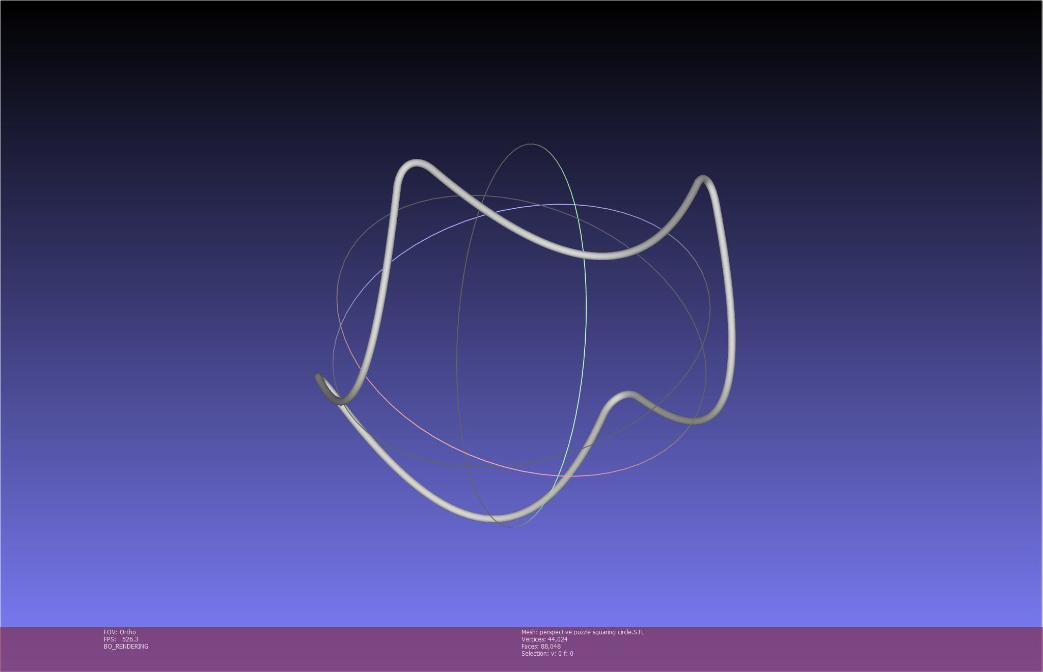 3D-Printable Perspective Puzzle - Squaring Circle 3D print model_65