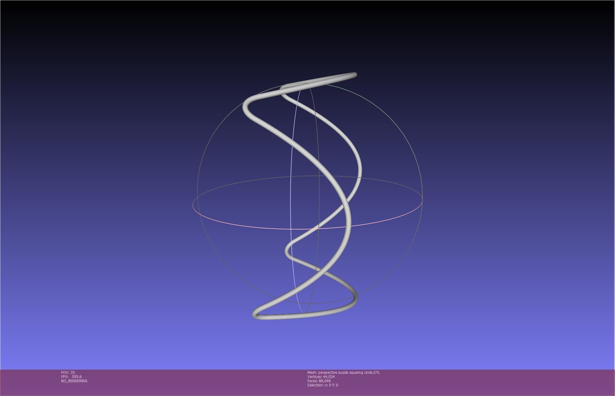 3D-Printable Perspective Puzzle - Squaring Circle 3D print model_79