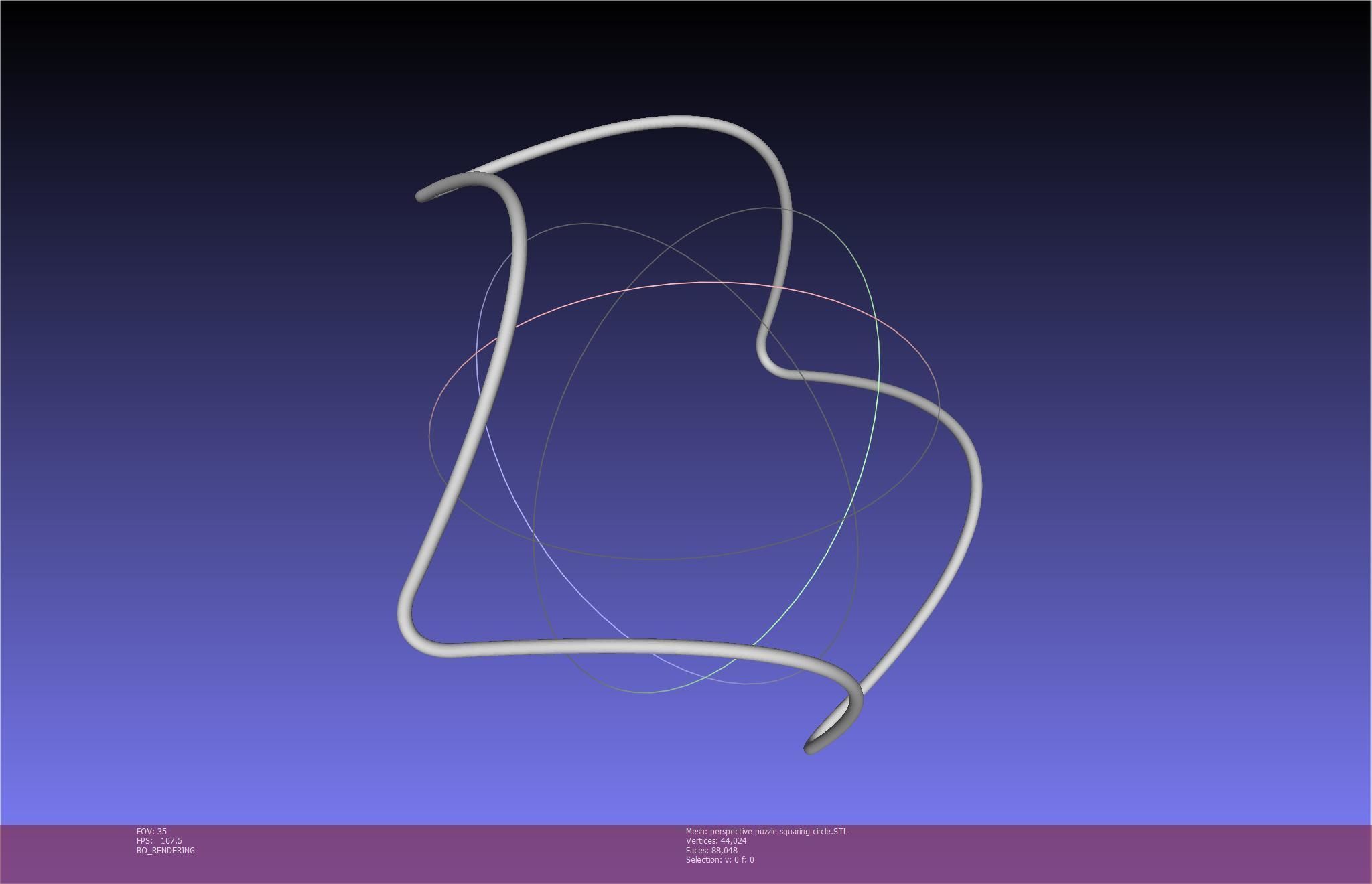 3D-Printable Perspective Puzzle - Squaring Circle 3D print model_15