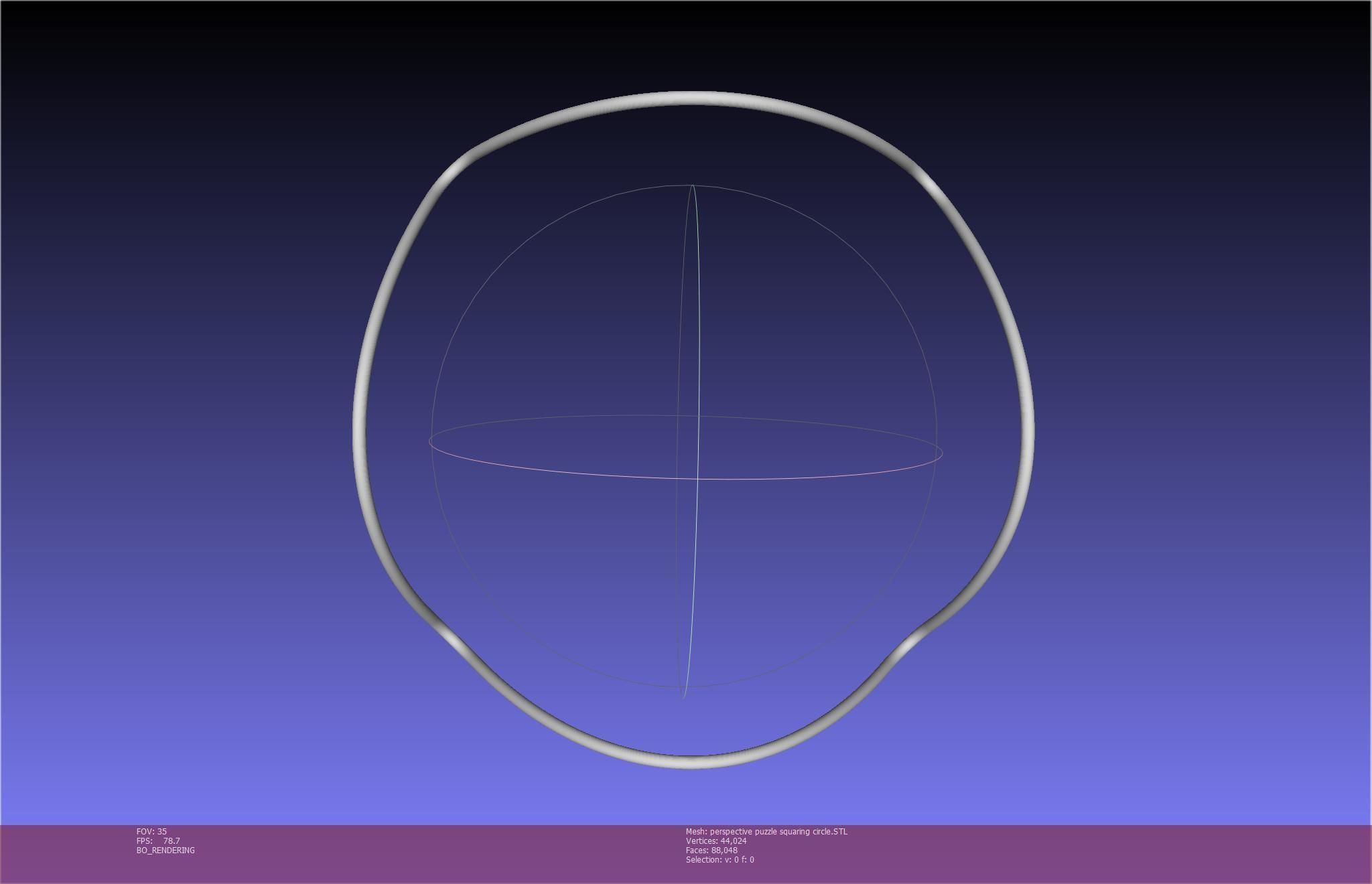 3D-Printable Perspective Puzzle - Squaring Circle 3D print model_12