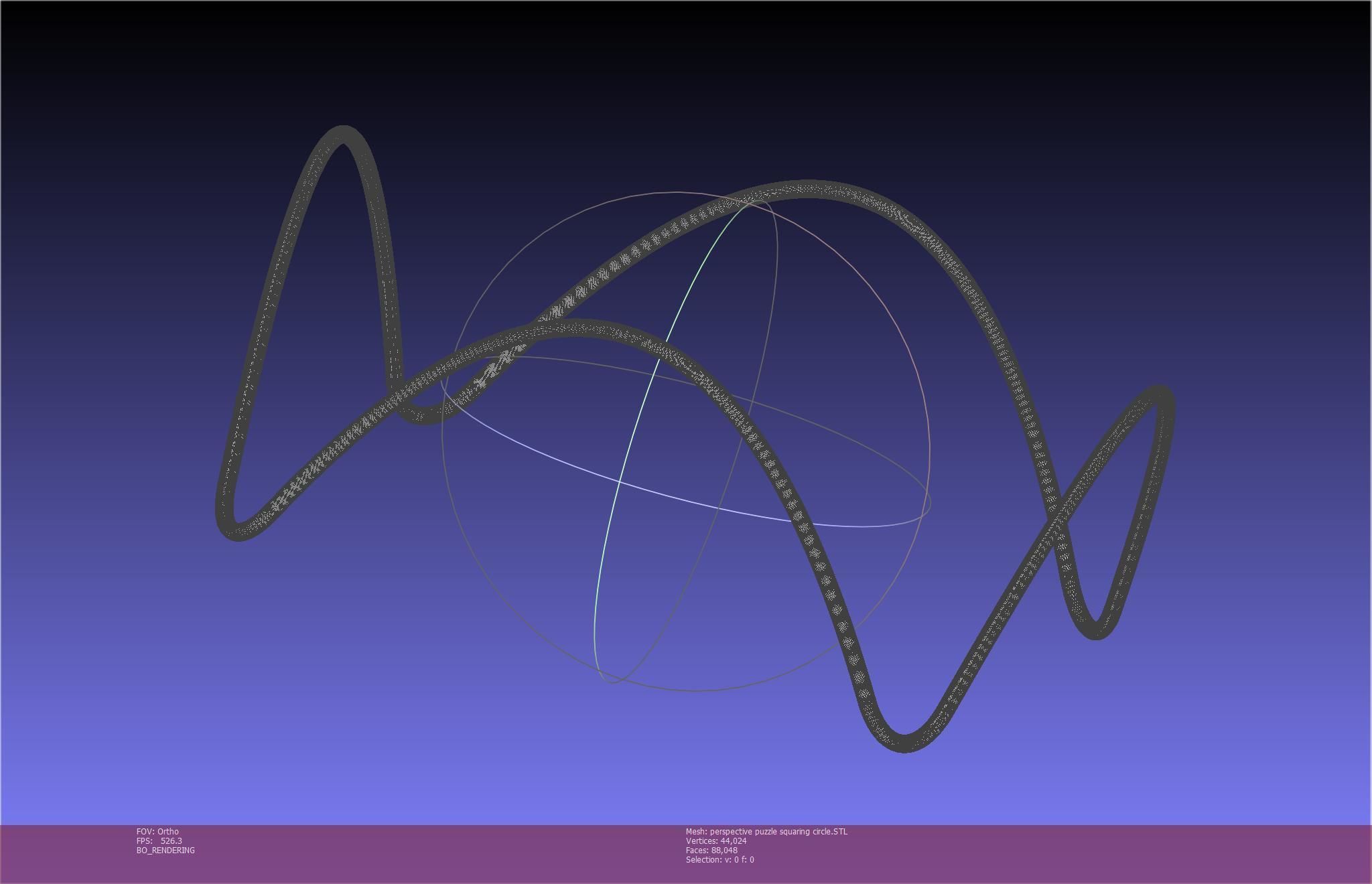 3D-Printable Perspective Puzzle - Squaring Circle 3D print model_72