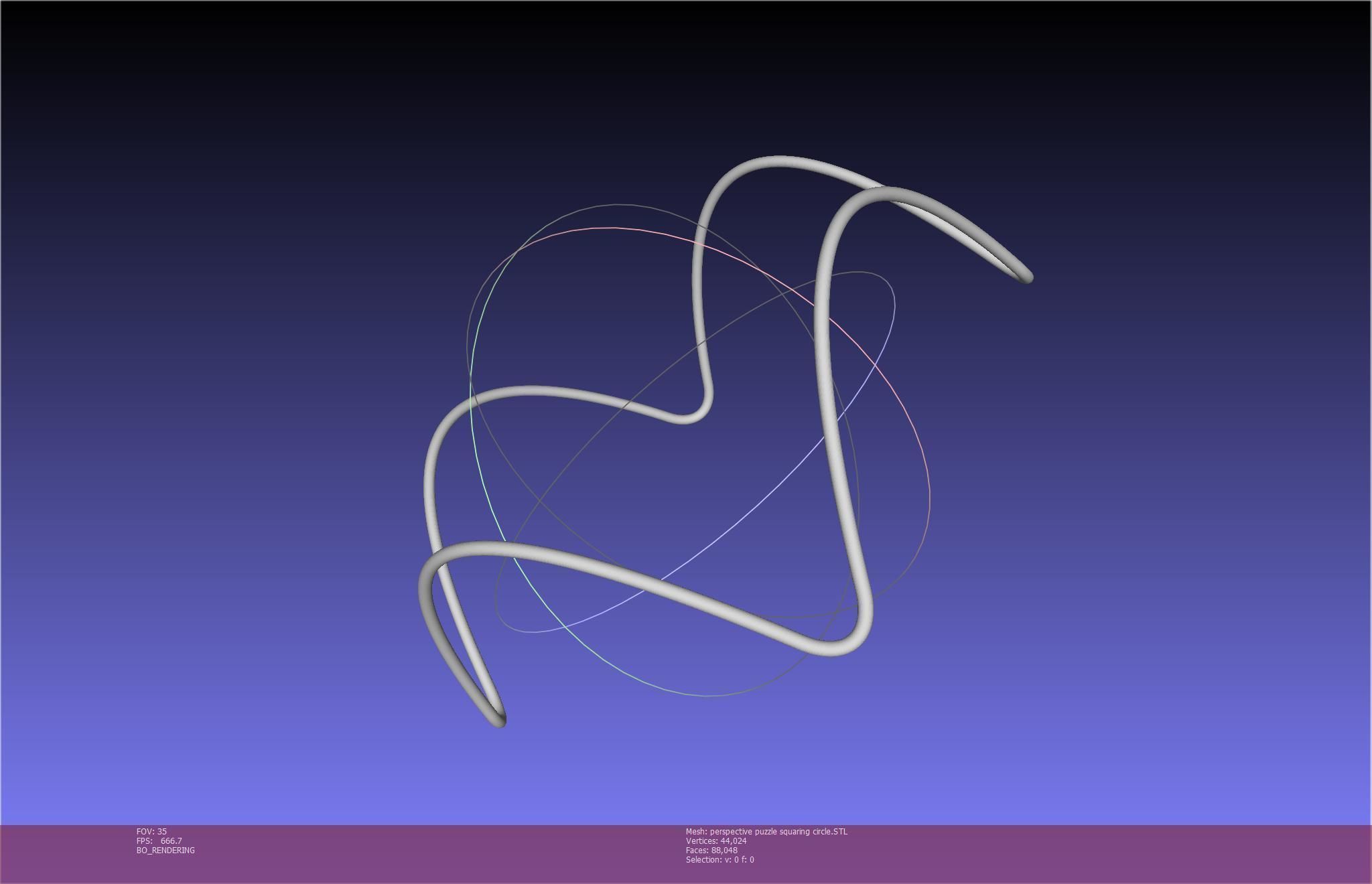 3D-Printable Perspective Puzzle - Squaring Circle 3D print model_45