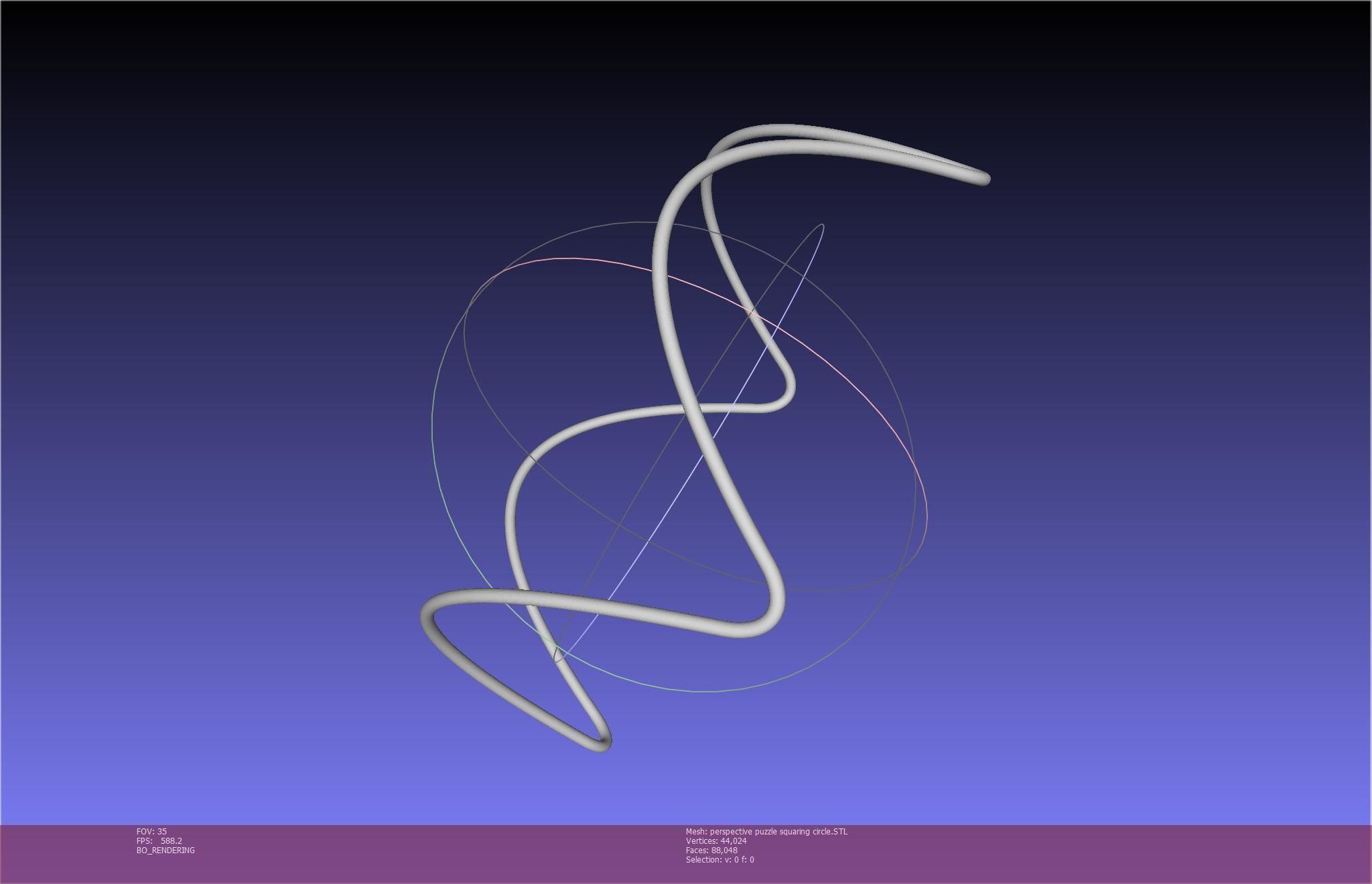 3D-Printable Perspective Puzzle - Squaring Circle 3D print model_30