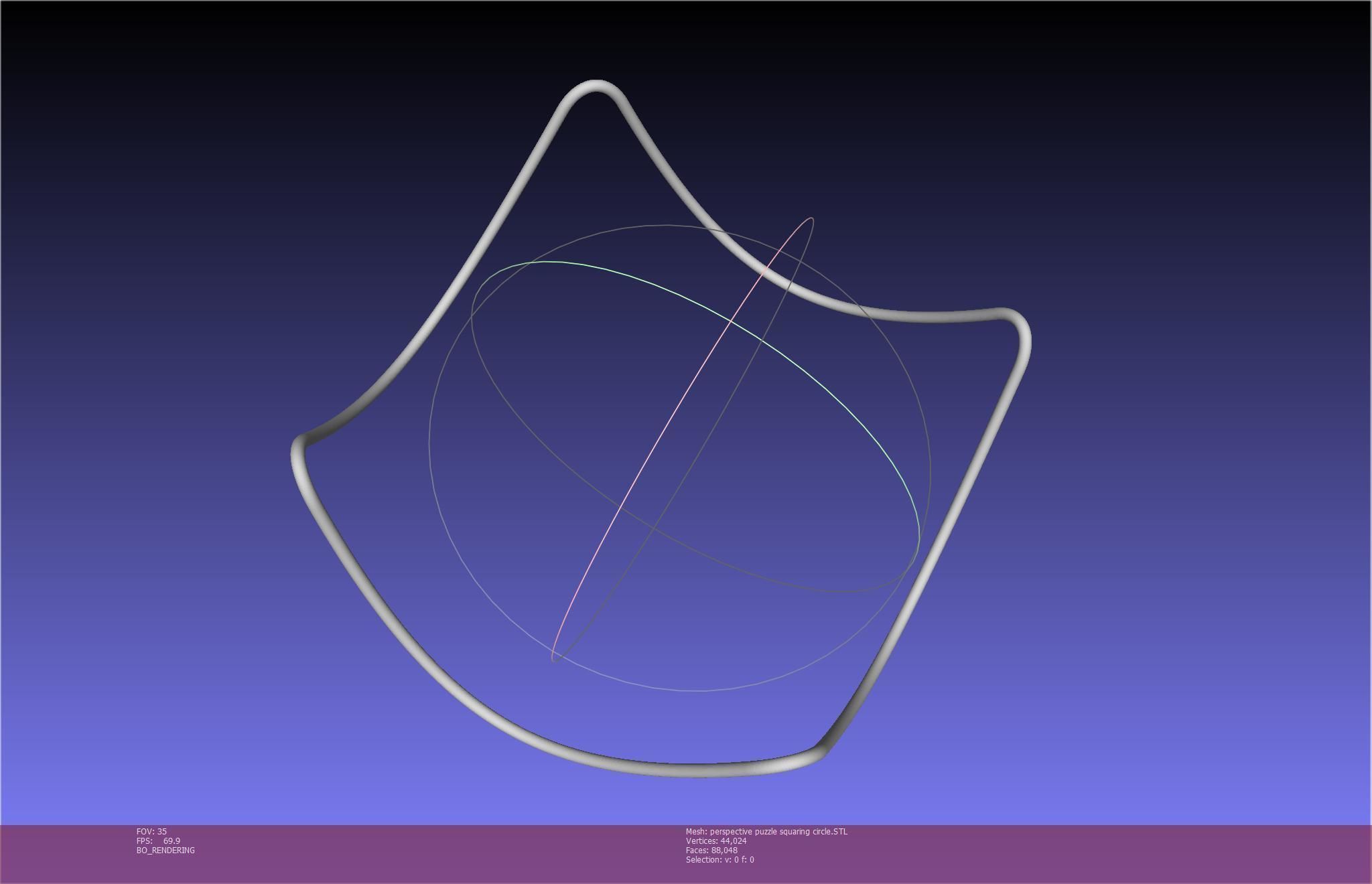 3D-Printable Perspective Puzzle - Squaring Circle 3D print model_21