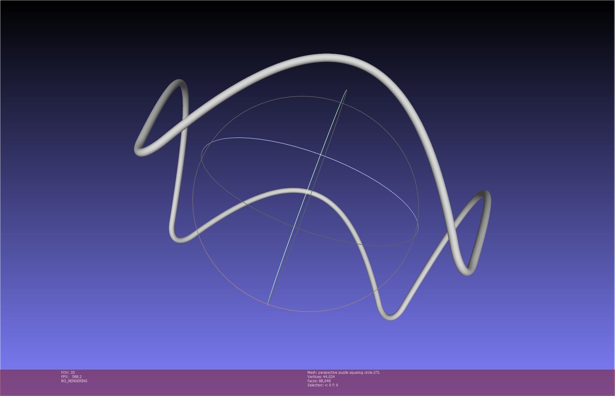 3D-Printable Perspective Puzzle - Squaring Circle 3D print model_56