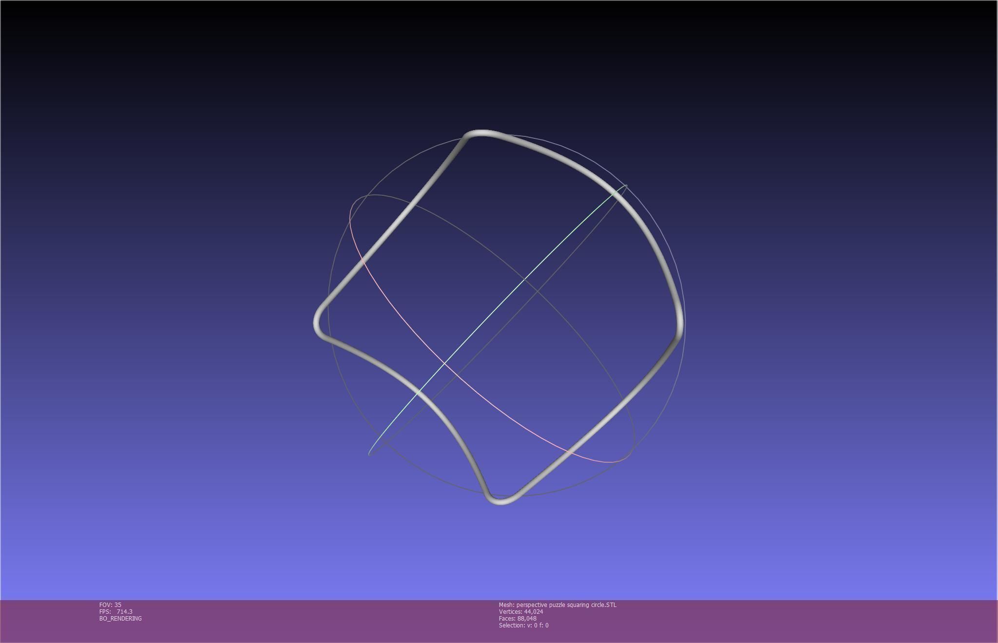 3D-Printable Perspective Puzzle - Squaring Circle 3D print model_52