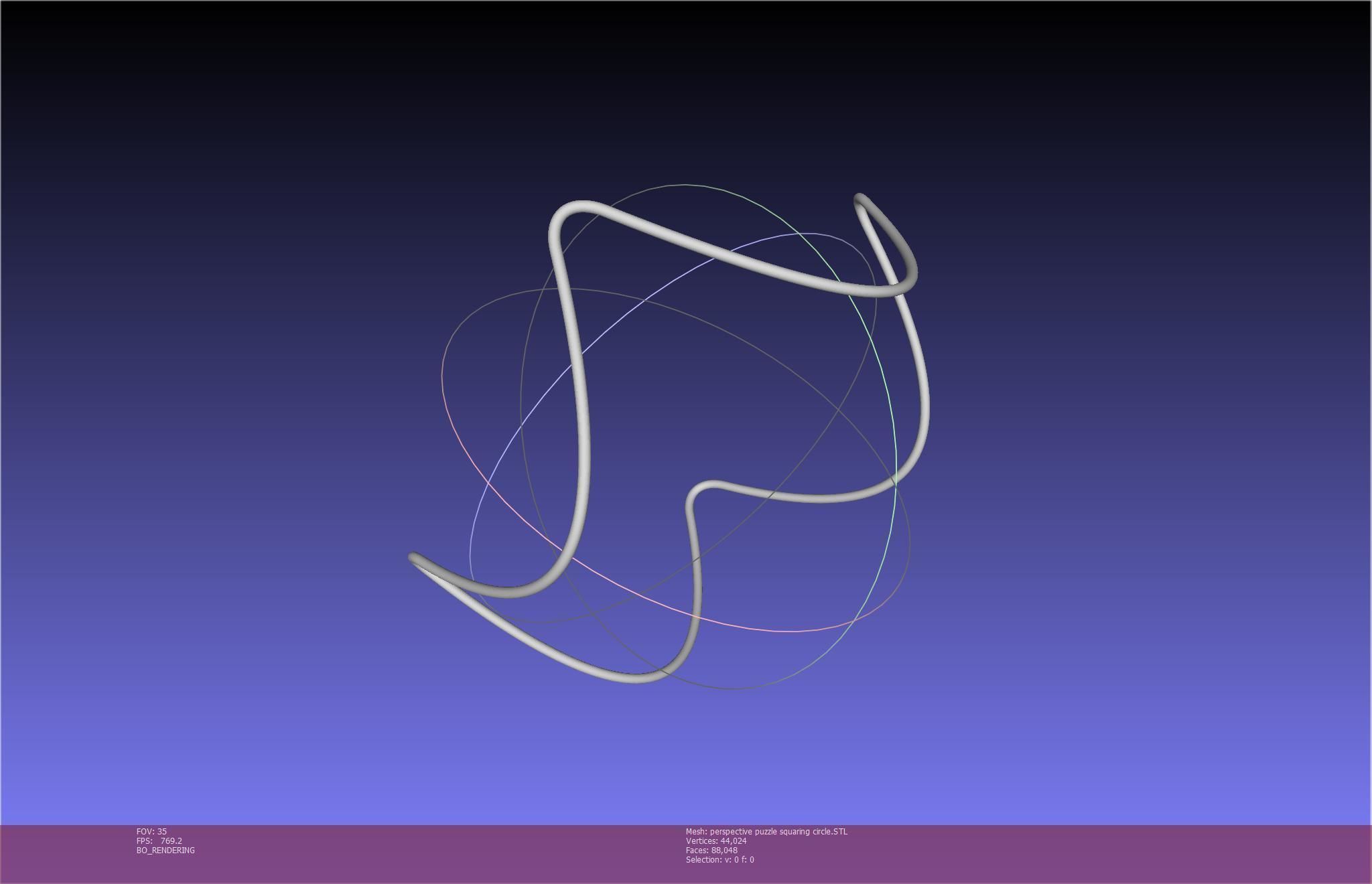 3D-Printable Perspective Puzzle - Squaring Circle 3D print model_81
