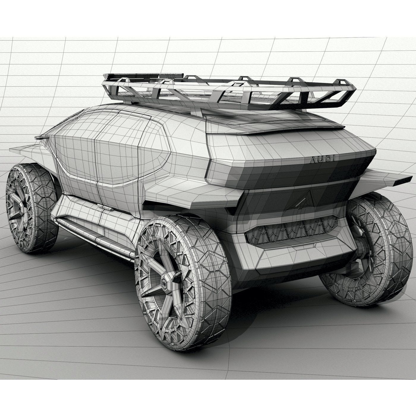 Audi AI Trail 3D model_15
