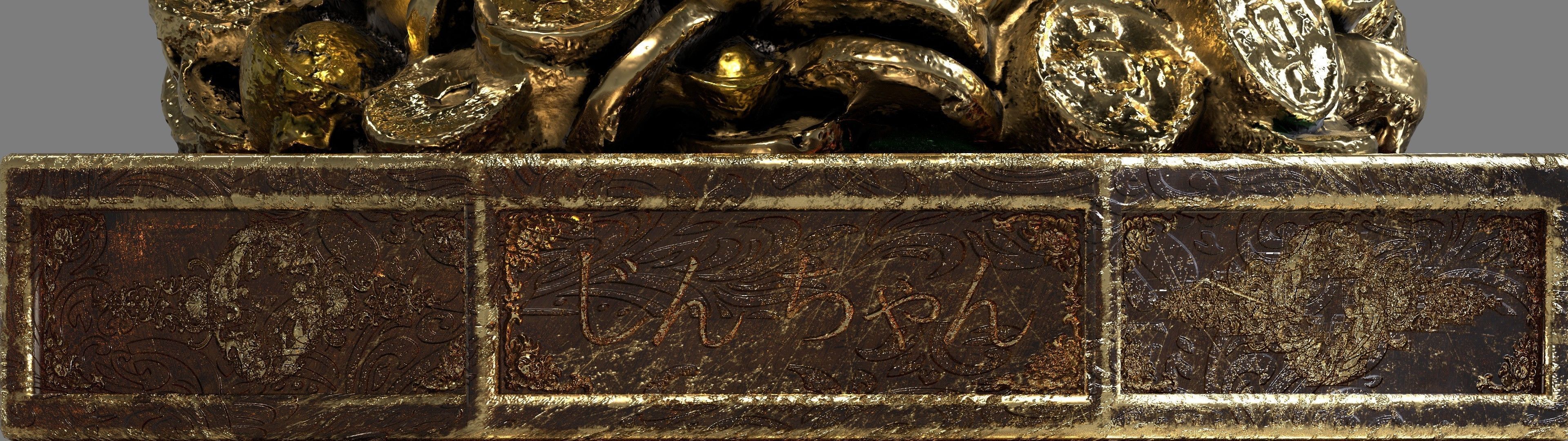 Jin Chan Money Frog Low-poly 3D model_14