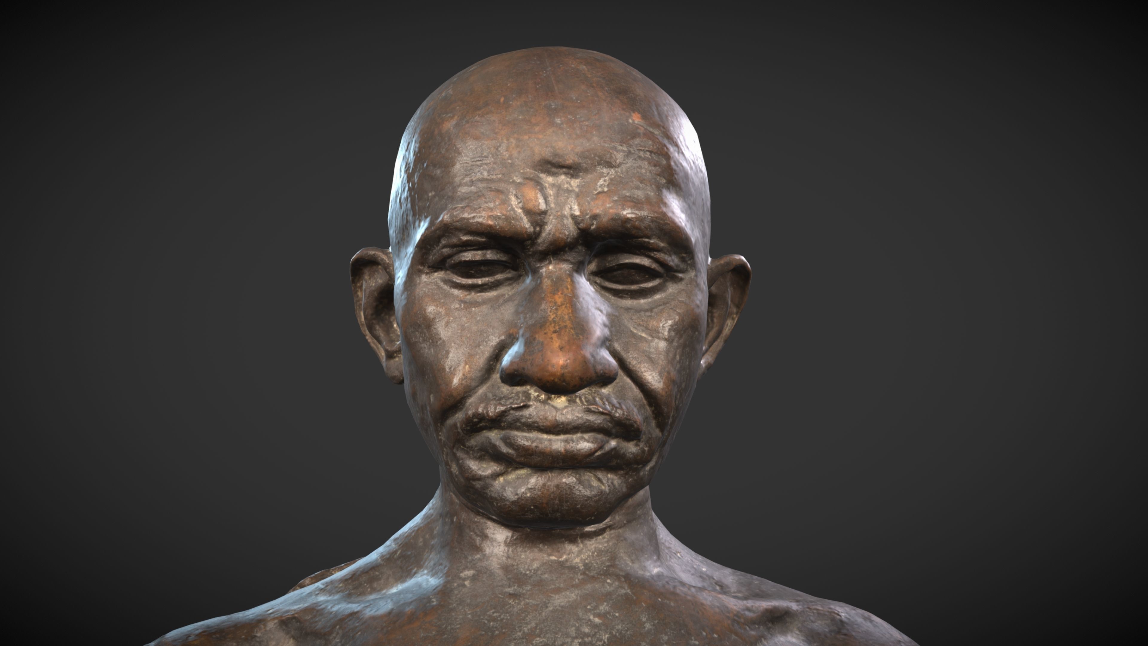 Gandhi by Karmarkar 3DP 3D print model_11