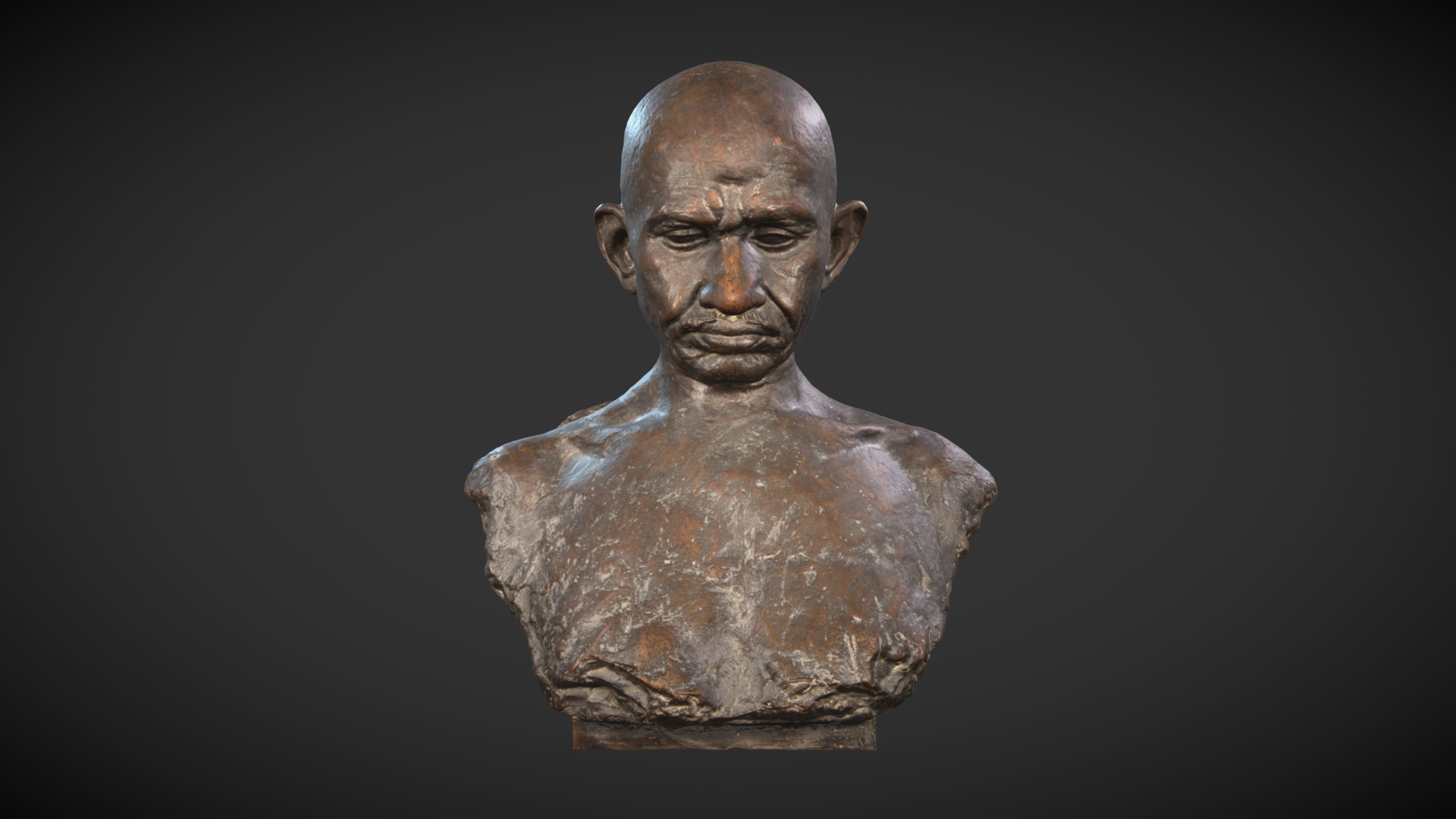 Gandhi by Karmarkar 3DP 3D print model_3