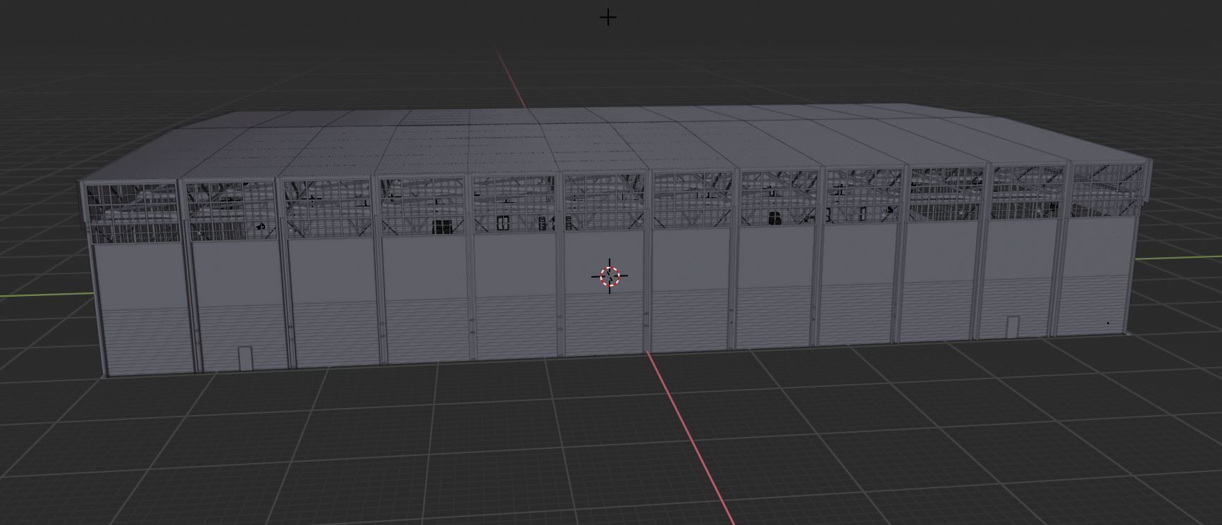 Airplane Hangar Interior 4 Low-poly 3D model_11
