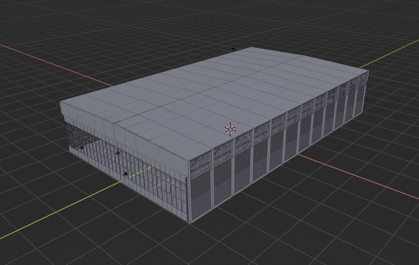 Airplane Hangar Interior 4 Low-poly 3D model_12
