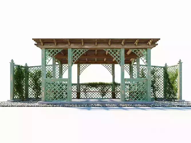 Arbor with trellis  3D model
