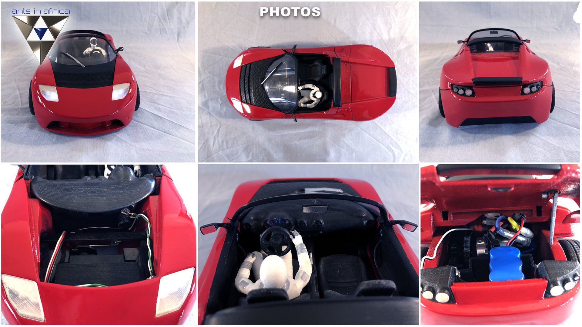 Tesla Roadster RC 3D print model_7