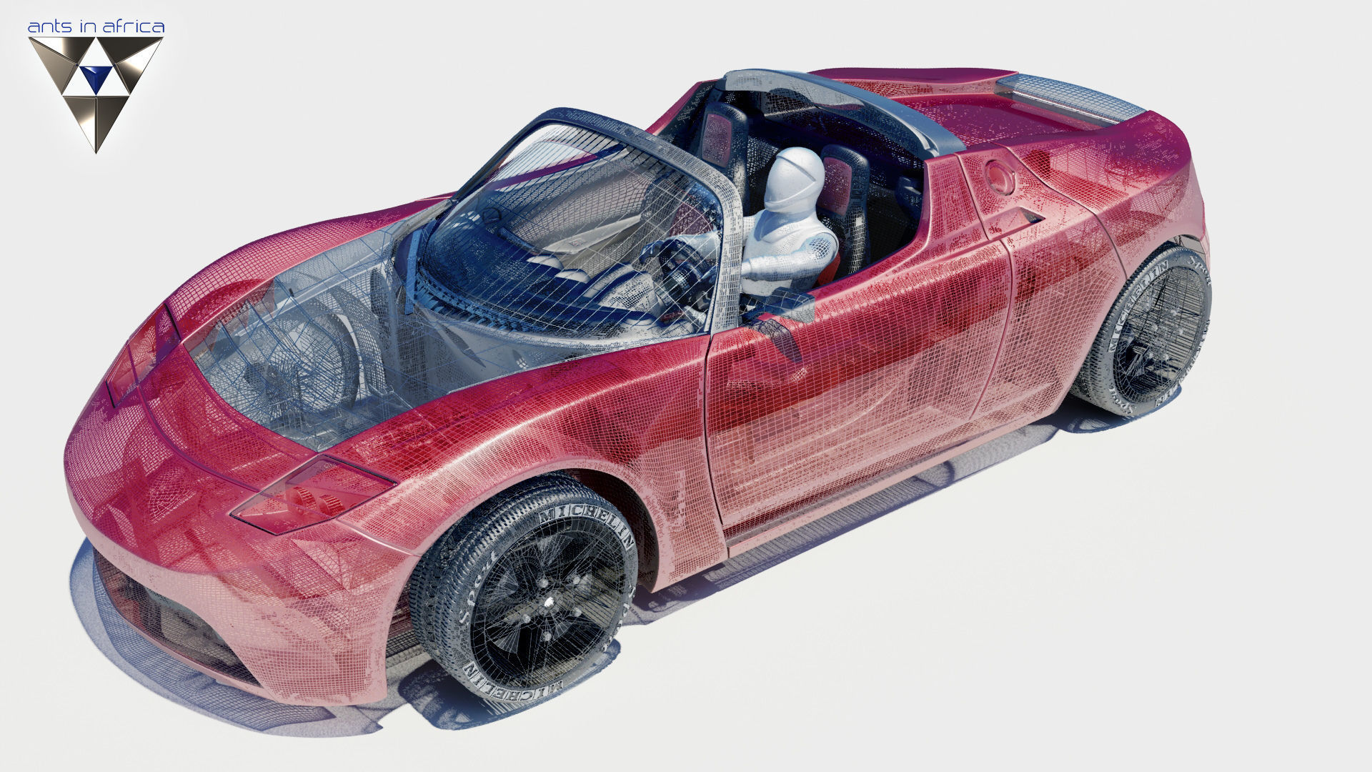 Tesla Roadster RC 3D print model_2