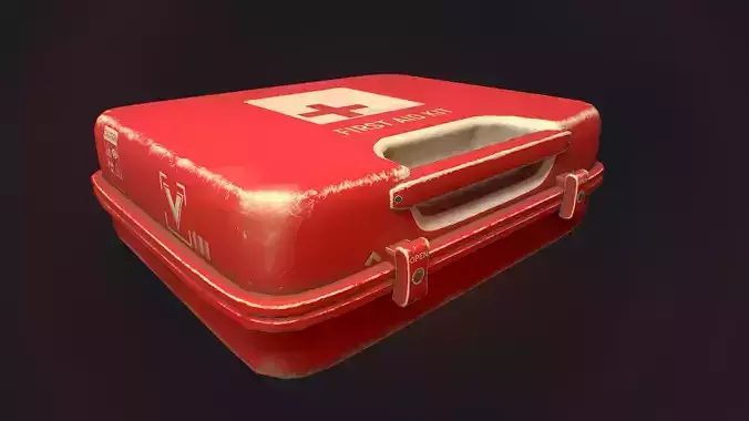 Simple First Aid Kit Free low-poly 3D model