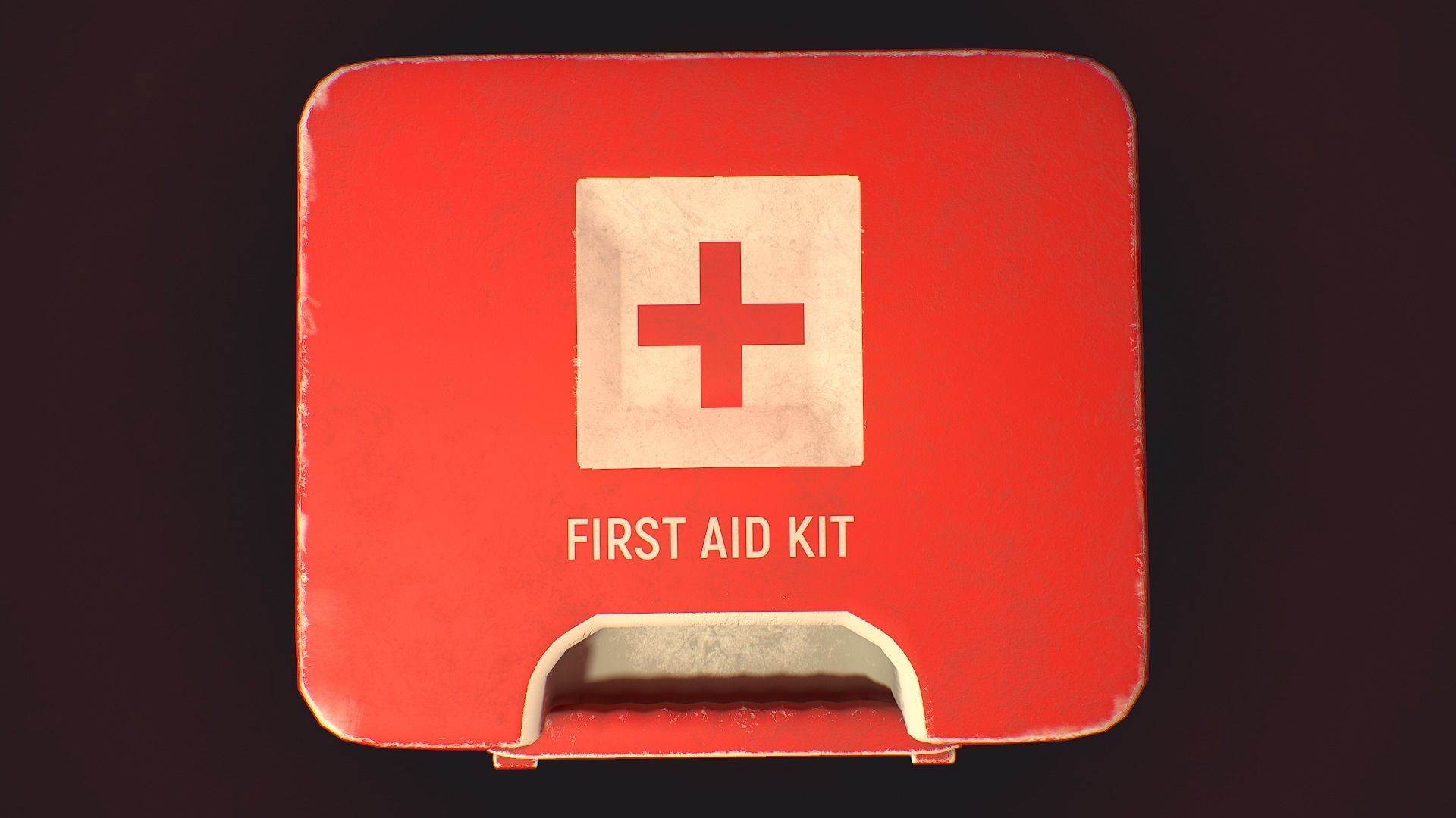 Simple First Aid Kit Free low-poly 3D model_4