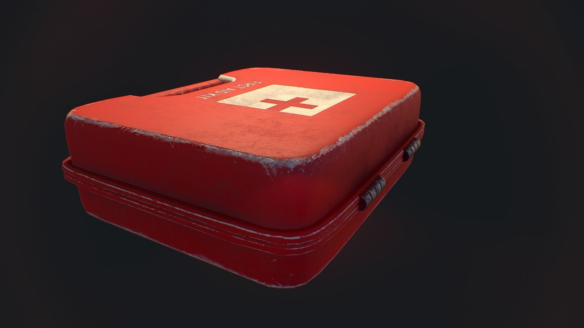 Simple First Aid Kit Free low-poly 3D model_1