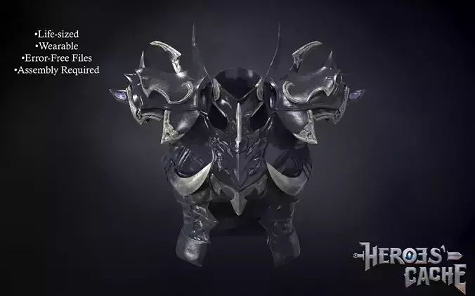 Final Fantasy XIV - Drachen Armor - Body 3D print model