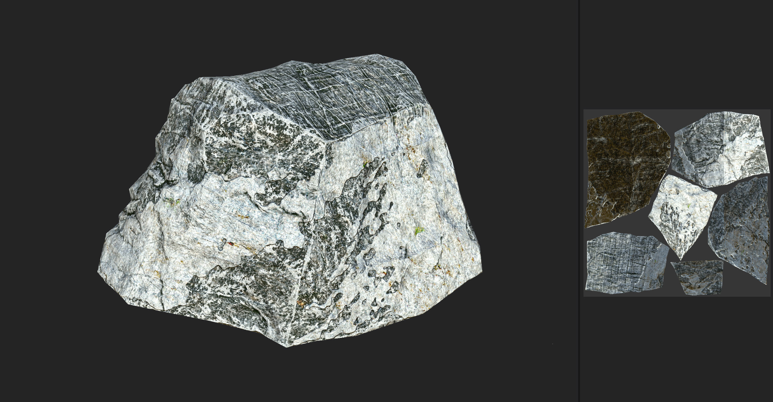 Stone 04 Set 01 PBR Low-poly 3D model_27