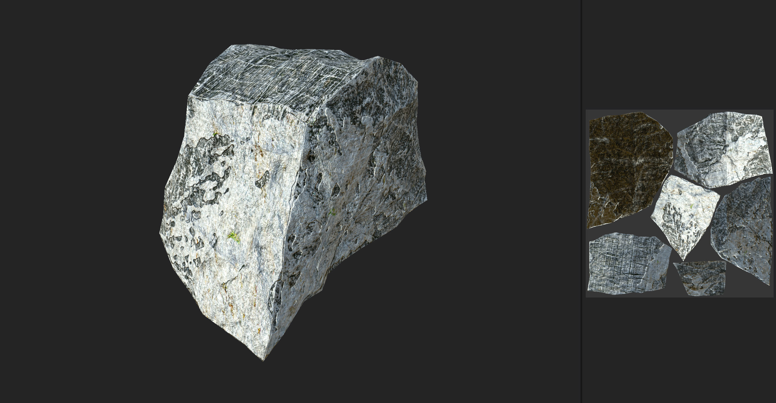 Stone 04 Set 01 PBR Low-poly 3D model_26