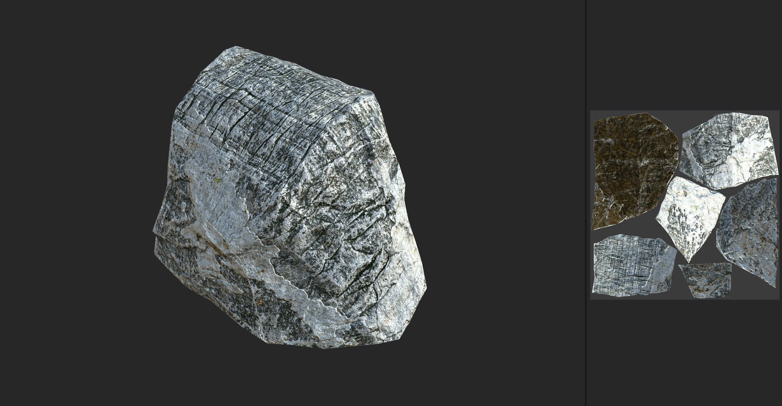 Stone 04 Set 01 PBR Low-poly 3D model_24