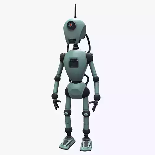 Robot Low-poly 3D model