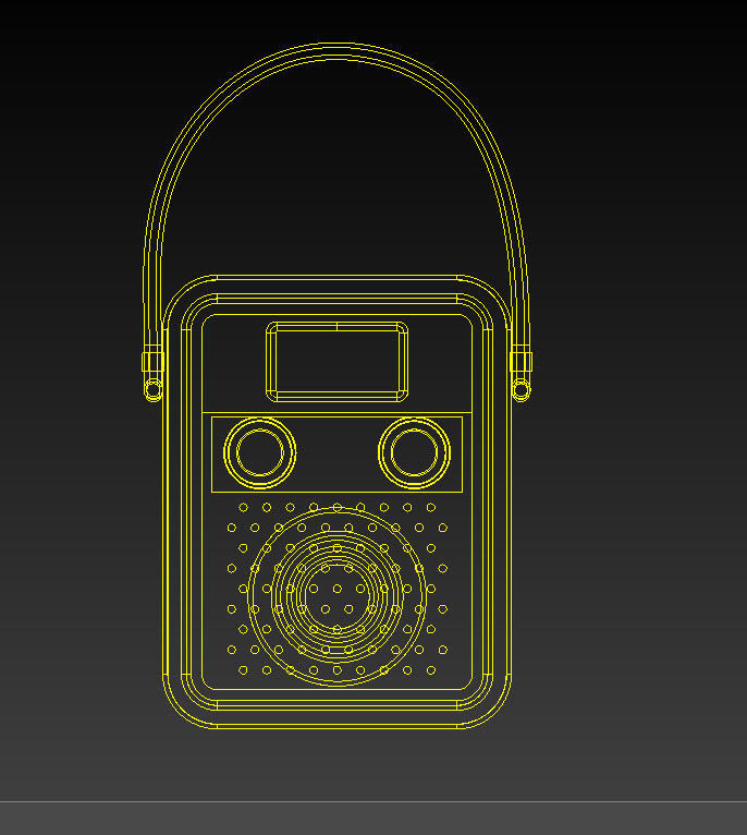 1970s speaker  3D model_5