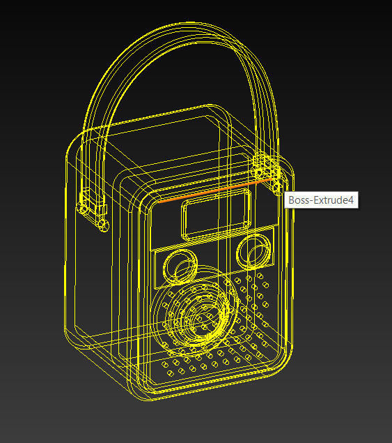 1970s speaker  3D model_8