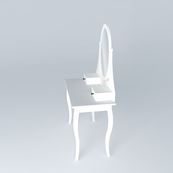 HEMNES vanity table Free 3D model_2