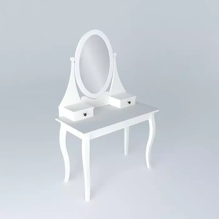 HEMNES vanity table Free 3D model_0