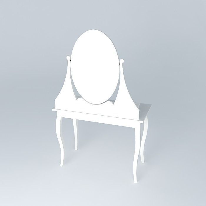 HEMNES vanity table Free 3D model_1
