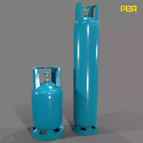 gas-cylinder gas cylinder Low-poly 3D model