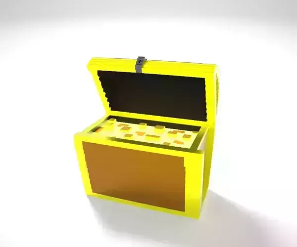 Voxel - Chest - Low-poly 3D Model Low-poly 3D model