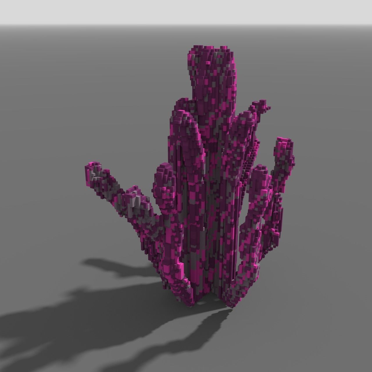 Voxel - Purple Coral - Low-poly 3D Model Low-poly 3D model_5
