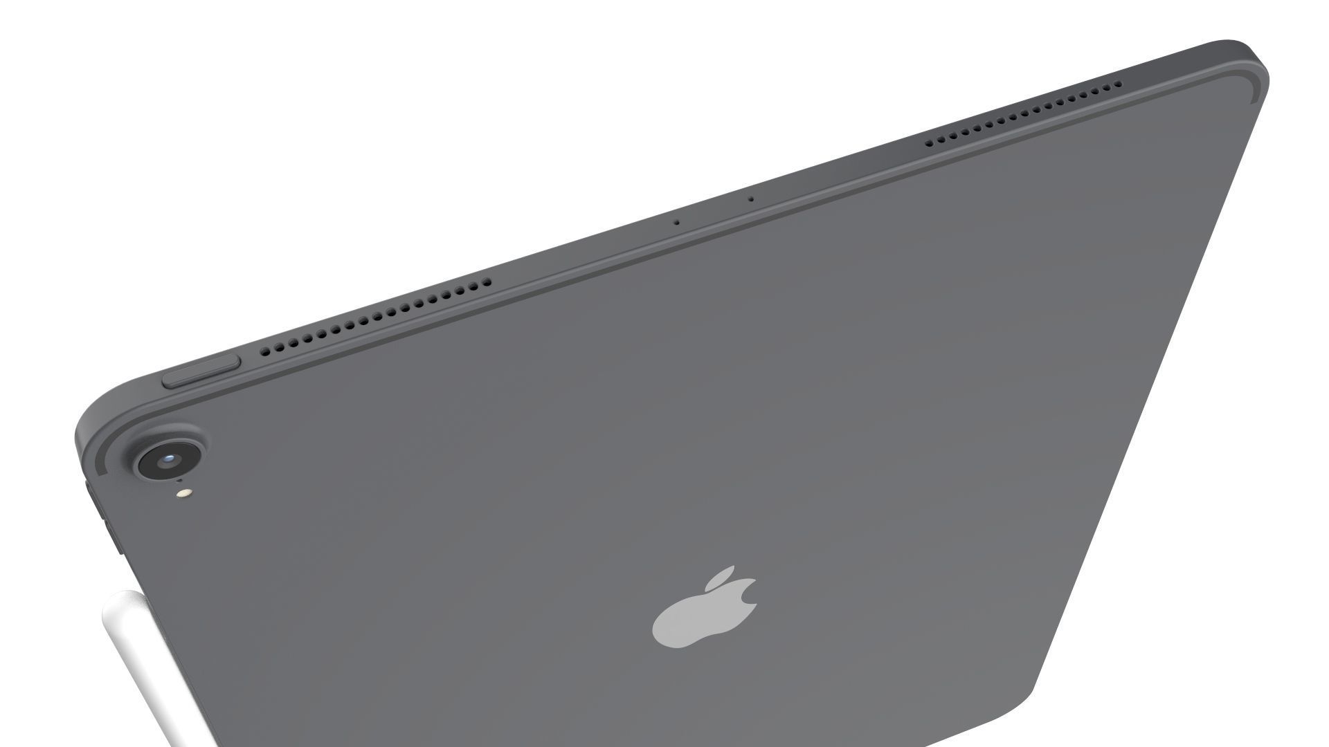 iPad Pro 12 9-inch Space Gray 3D model_11